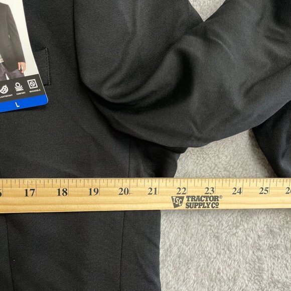 NEW Kenneth Cole Men's L Black Stretch Suit Jacket Blazer Unlined - Picture 6 of 12